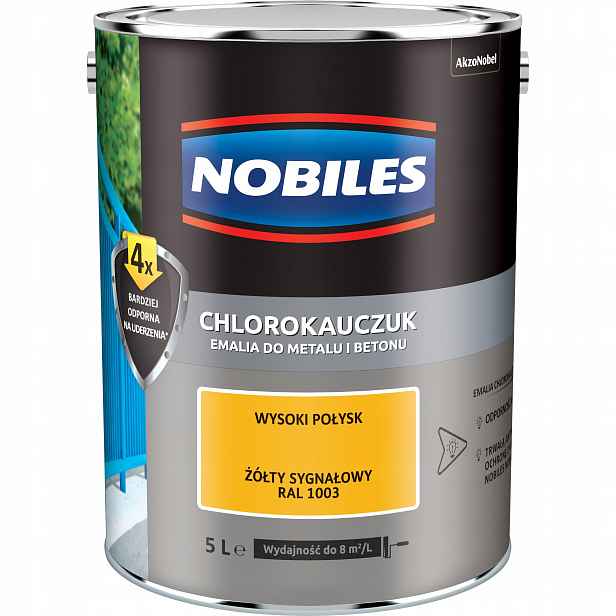 Chlorokaučuk 5L Žlutý signální Nobiles