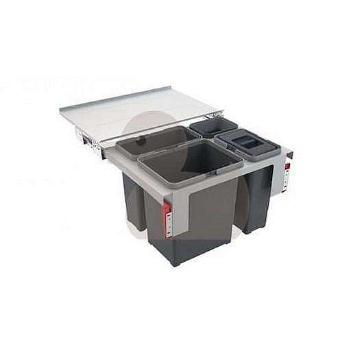 Odpadkový koš FRANKE Sorter Garbo 60-3 1x 18 l, 1x 12 l, 1x 8 l