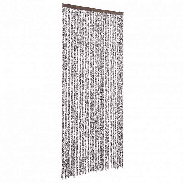 vidaXL Závěs proti hmyzu hnědý a béžový 100 x 200 cm žinylka