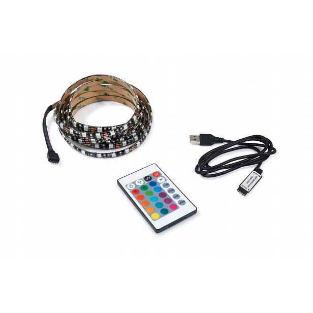 Rgb Led Páska 5V IP65 S Dálkovým Ovládáním Usb, Podsvícení Televizoru 5 M