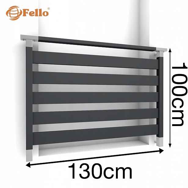 CLASSIC5 Francouzský balkon 130 cm Balustrada Ral