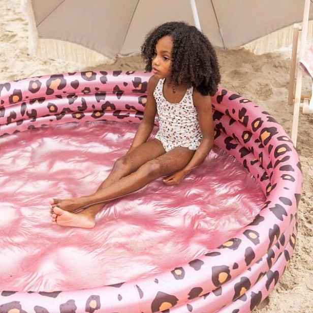Nafukovací bazén kulatý Leopard Rose gold 150 cm Swim Essentials