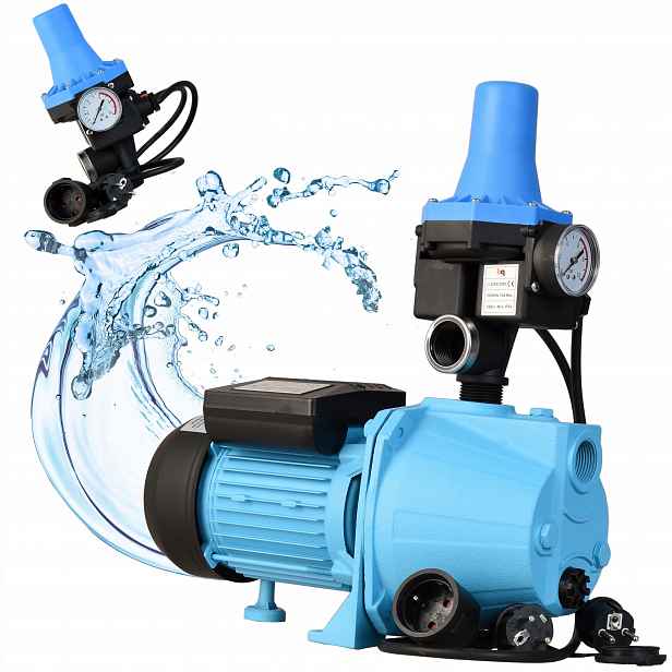Výkonná Pumpa S Automatickým Ovládáním 500 W 40 L/min, Suchý Chod, Regulace Rychlosti