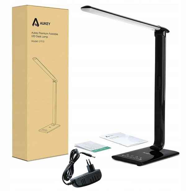 Aukey Led Stolní Lampa Školní Dotyková 7x stmívač 5x barva 12W Usb