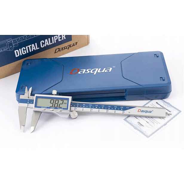 Digitální posuvné měřítko s kovovým pouzdrem 150 mm 0,01 mm 2115-2305 Dasqua