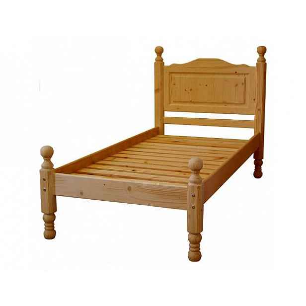 Dřevěná postel Claudia jednolůžková 01607, 3101 - Bezbarvý