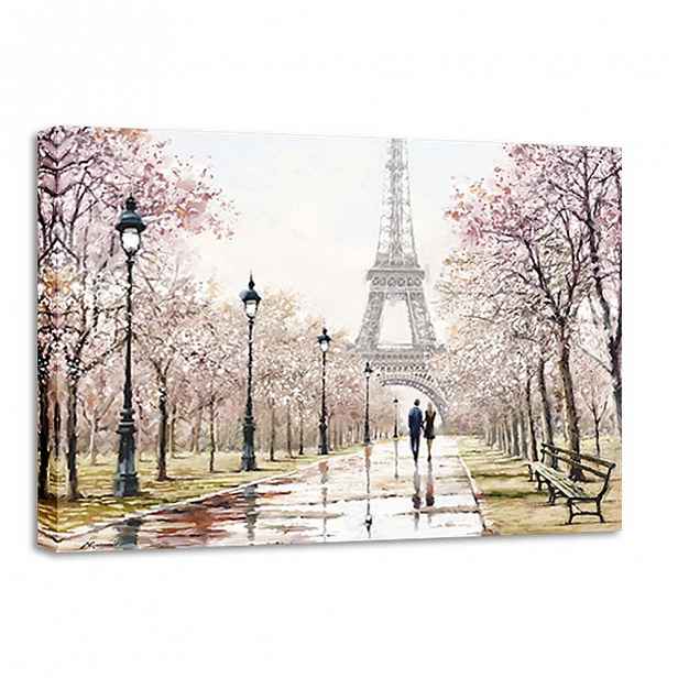 Obraz Styler Canvas Watercolor Paris Melancholy, 85 x 113 cm