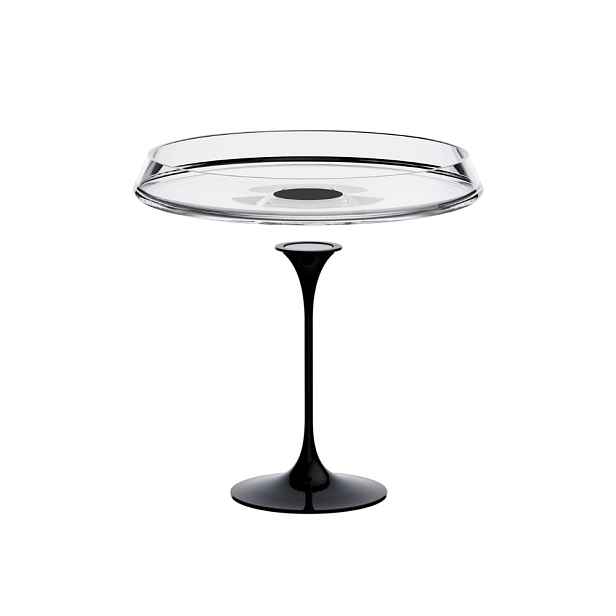 Sada servírovací talíř + stopka Trebonn SplitGlass Barva: černá