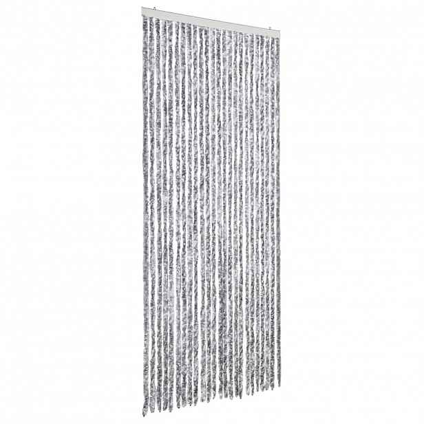 vidaXL Závěs proti hmyzu bílý a šedý 100 x 200 cm žinylka
