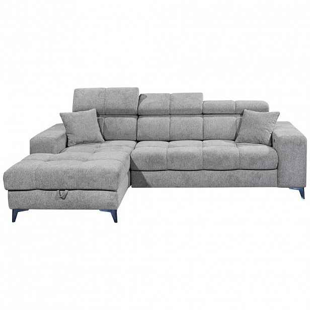 MID.YOU ROHOVÁ SEDAČKA, textil, šedohnědá