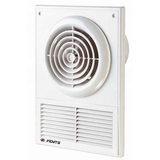 Koupelnový ventilátor Vents Osový Fi 100 mm s gravitační mřížkou 98 m3h
