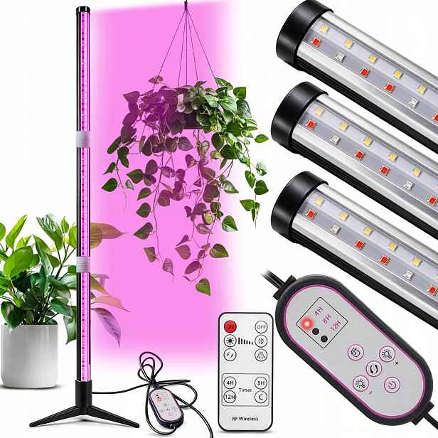Stojací Lampa Pro Růst Pěstování Rostlin Full Spectrum 528W 120 CM