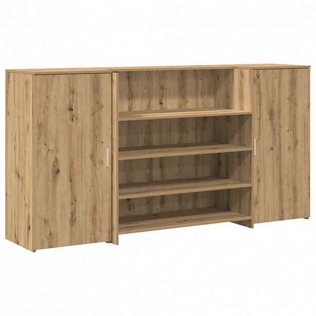 vidaXL Recepční stůl dub artisan 200x50x103,5 cm kompozitní dřevo