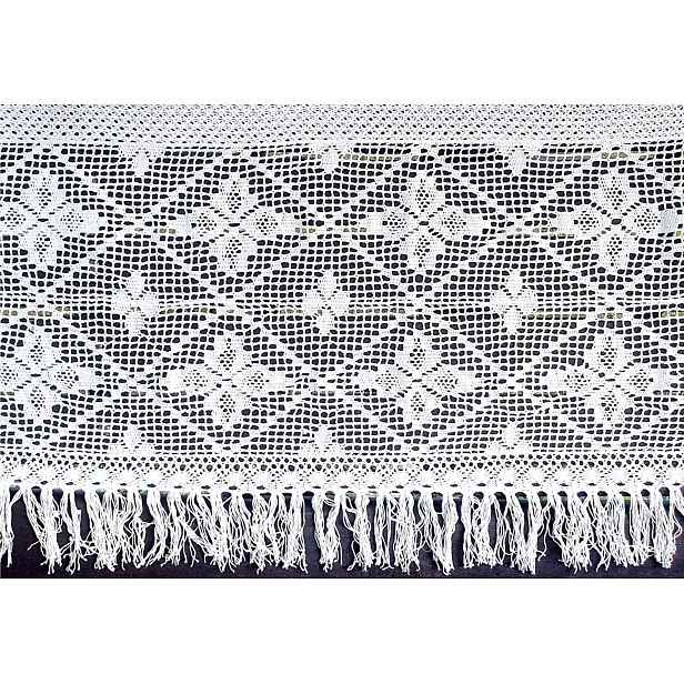 Dekorační záclona Jagna 30 x 1000 cm barva bílá