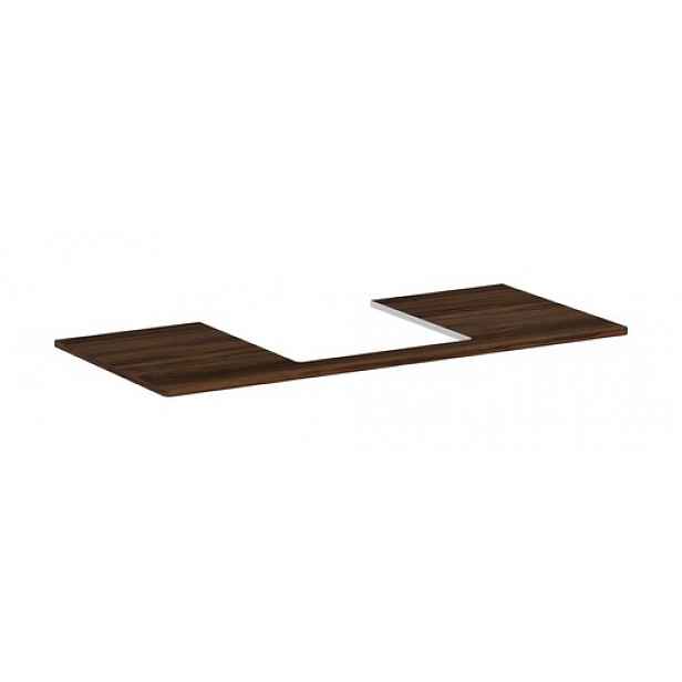 Deska pod umyvadlo Hansgrohe Xelu Q 118x1,6x55 cm tmavý ořech 54096630