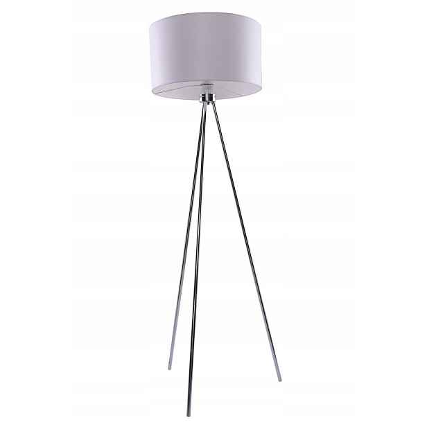 Podlahová lampa Finn White Azzardo AZ1037 bílá/chrom