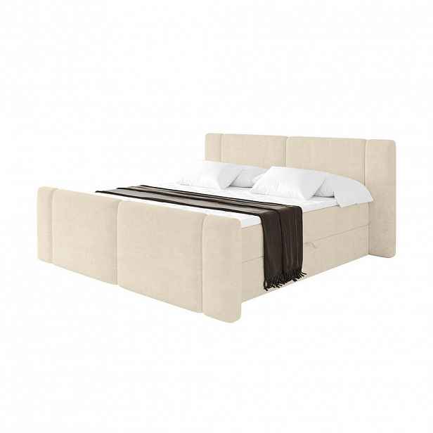 ALTDECOR POSTEL boxspring s matrací H4 - EVON Zanozek - 160x200 cm Béžová