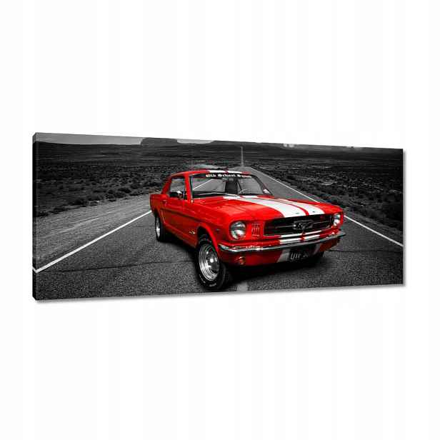 Obrazy 100x40 Červený Ford Mustang Usa