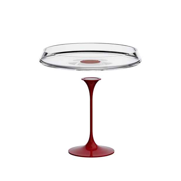 Sada servírovací talíř + stopka Trebonn SplitGlass Barva: červená