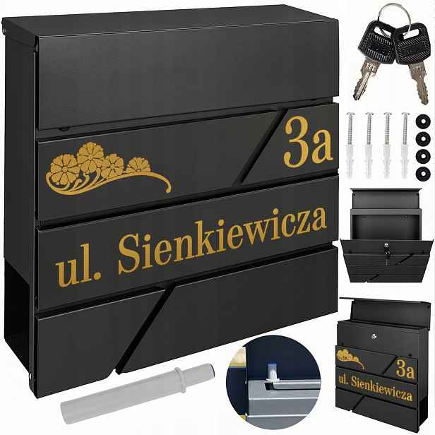 Schránka Na Poštu, Moderní Novinový Pult Zlatý Vzor