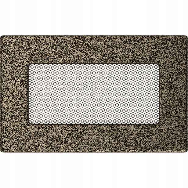 Ventilační mřížka do krbu 11x17 černo-zlatá