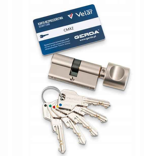 Vložka Gerda Velar Pro 30/30G s knoflíkem, nikl