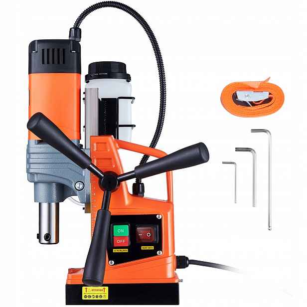 Magnetická stolní vrtačka 1300W 40 mm s korunkou 13000 N 810 Rpm, lehká