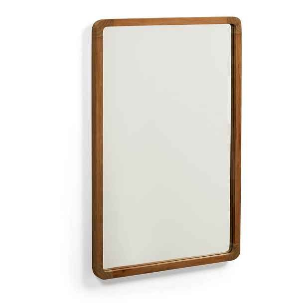 Nástěnné zrcadlo s dřevěným rámem 45x70 cm Shamel – Kave Home
