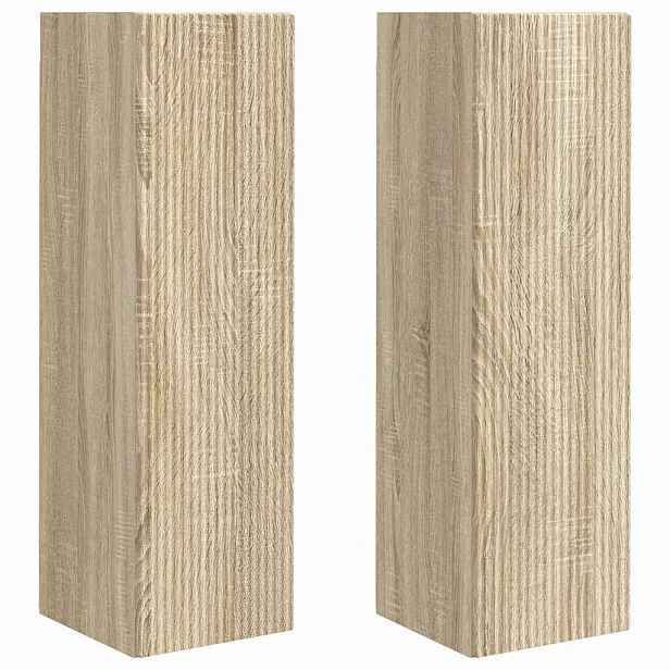 vidaXL TV wall cabinet 2 ks Sonoma Kompozitní dřevo