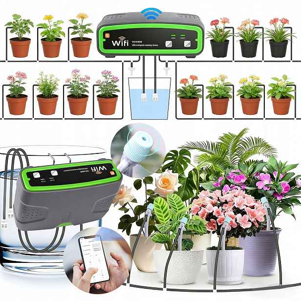 Automatický Zavlažovací Systém Pro 20 Rostlin Do Zahrady Skleníku Wi-fi/usb
