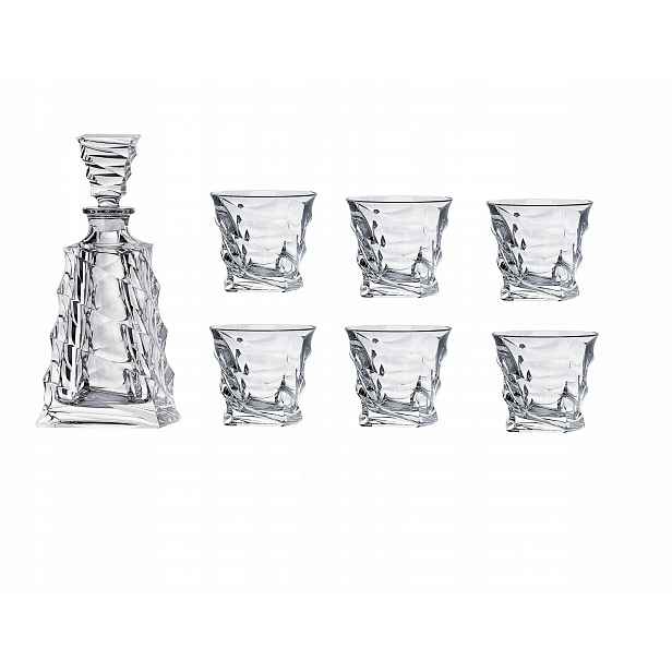 Bohemia Casablanca Sada na whisky Karafa 620 ml sklenice 6 x 300 ml