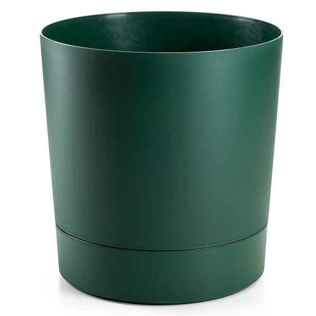 HowHomely Květináč s podmiskou AZALEA 35 cm zelený