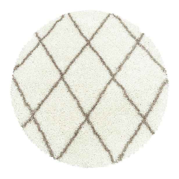 Krémový kulatý koberec ø 120 cm Alvor – Ayyildiz Carpets