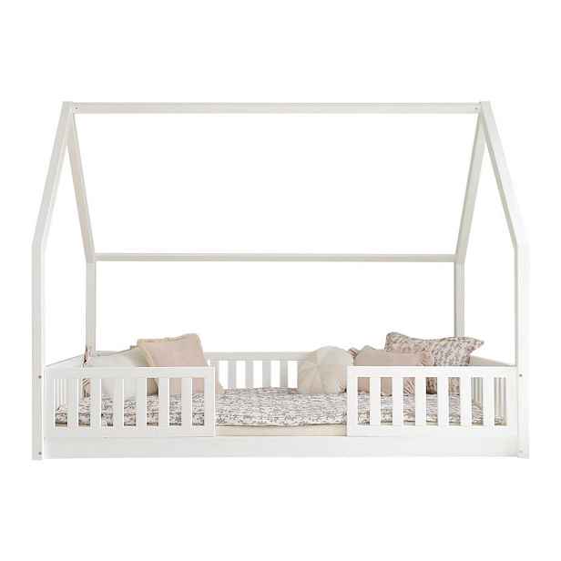 Petits-meubles DOMEČKOVÁ POSTEL 140/200 Daisy Přírodní dřevo