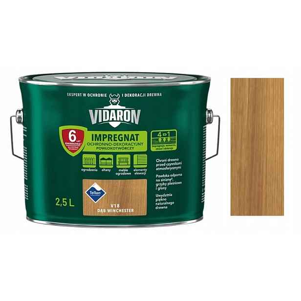 Vidaron Impregnát Na Dřevo 2,5 L Dub Winchester V18