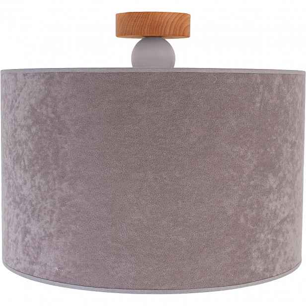 Závěsná stropní lampa stínidlo fi30 koule šedá led