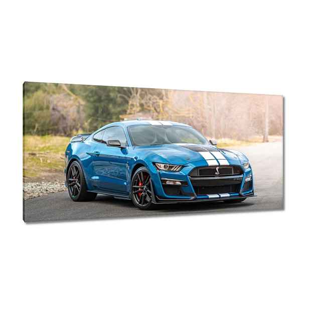 Obrazy 115x55 Modrý Ford Mustang