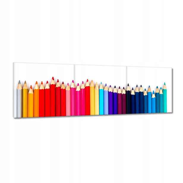 Obrazy 120x40 Barevné pastelky