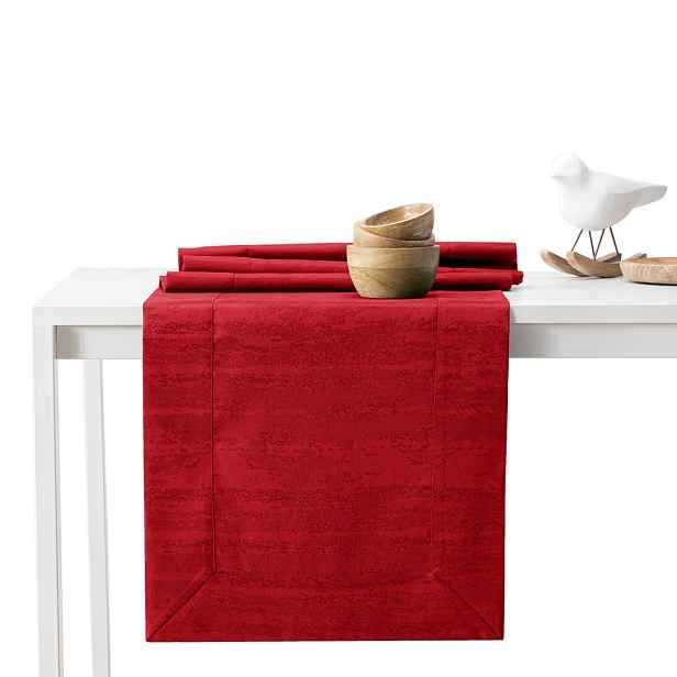 Restilo Sada ubrusu a běhounu na stůl AmeliaHome VESTA 115x300+35x300 cm červená