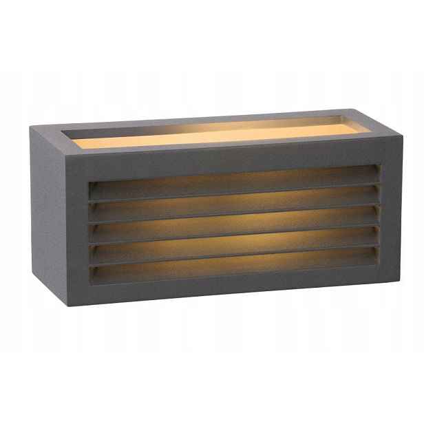 Venkovní nástěnná lampa Dimo E27 18W IP54 černá Lucide