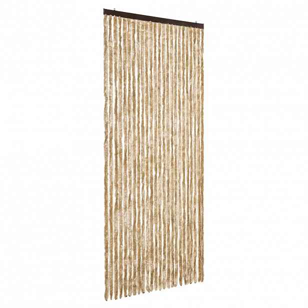 vidaXL Závěs proti hmyzu béžový 100 x 230 cm žinylka