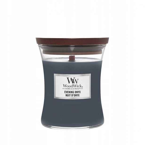 Woodwick Vonná svíčka střední Evening Onyx 275g Dárek