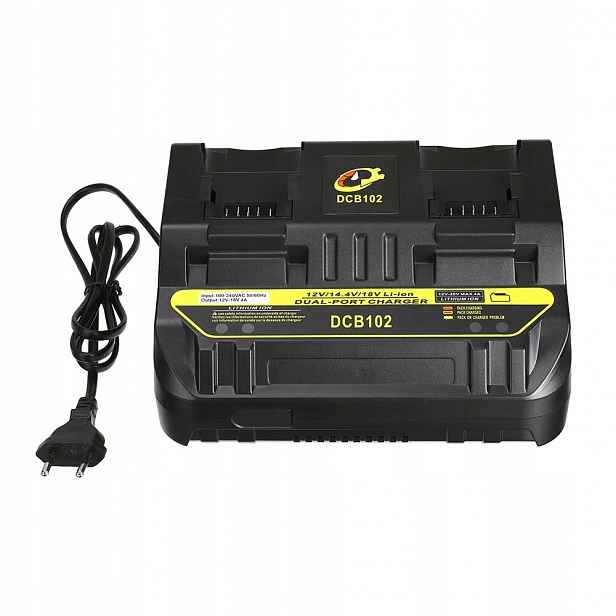 Dvojitá Nabíječka DCB102 Pro Akumulátory, Náhrada Za Dewalt 10.8V-20V
