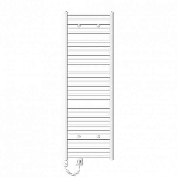 LuxeBath ELEKTRICKÝ KOUPELNOVÝ VÝHŘEV Sahara 600 x 1800 mm, bílý, rovný, s topným tělesem 1200 W