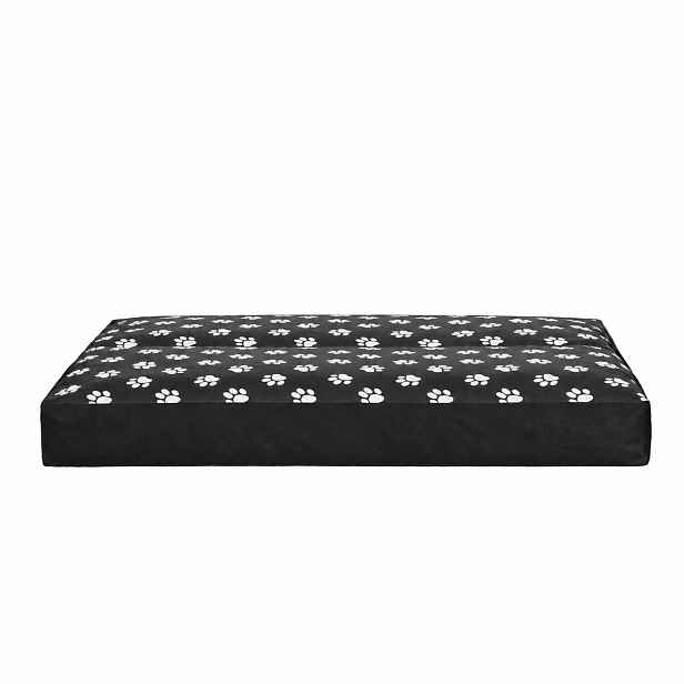 Matrace pro psy ARCO černá tlapičky M, L, XL Rozměr: L-90x70 cm