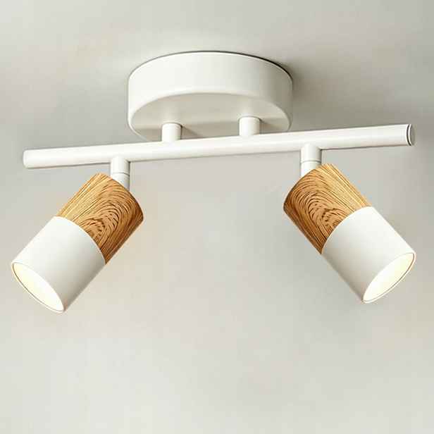 Minimalistická bílá dřevěná lustrová lampa E27, kovové závěsné stropní svítidlo