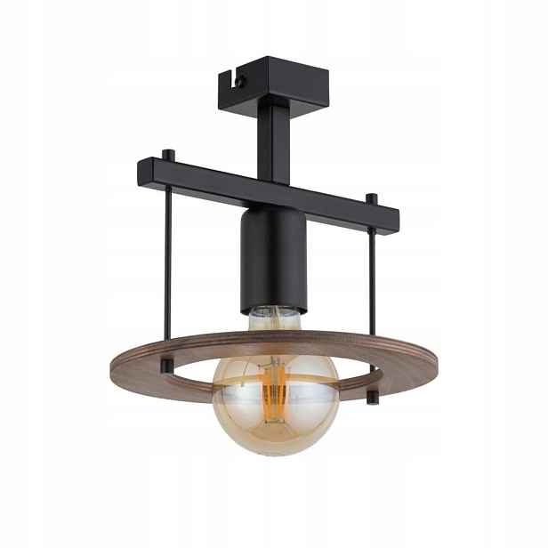 Stropní svítidlo Stropní Svítidlo Coffee Černé 1xE27 15W Vyměnitelné Sigma osvětlení 20 cm