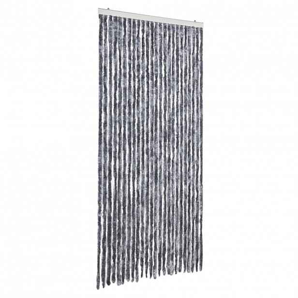 vidaXL Závěs proti hmyzu stříbrný 100 x 200 cm žinylka