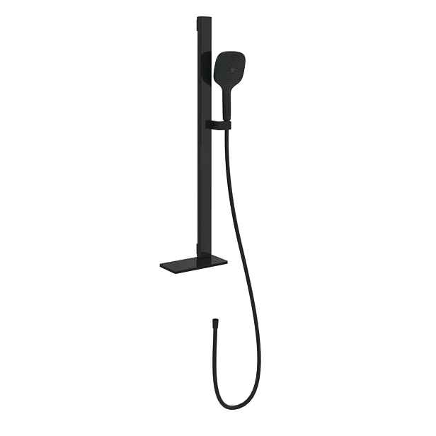 Villeroy & Boch Infinity Showers - Set sprchové hlavice, tyče a hadice, 3 proudy, matná černá TVS110002000K5