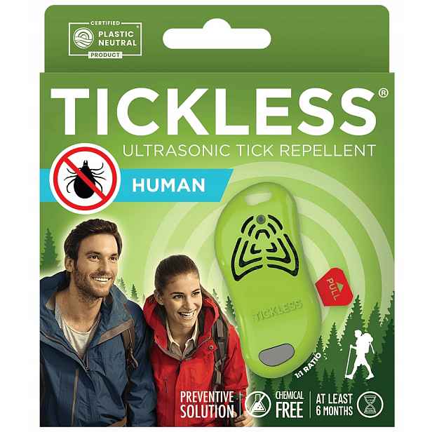 Tickless Human Ultrazvuková ochrana proti klíšťatům na klíšťata Green